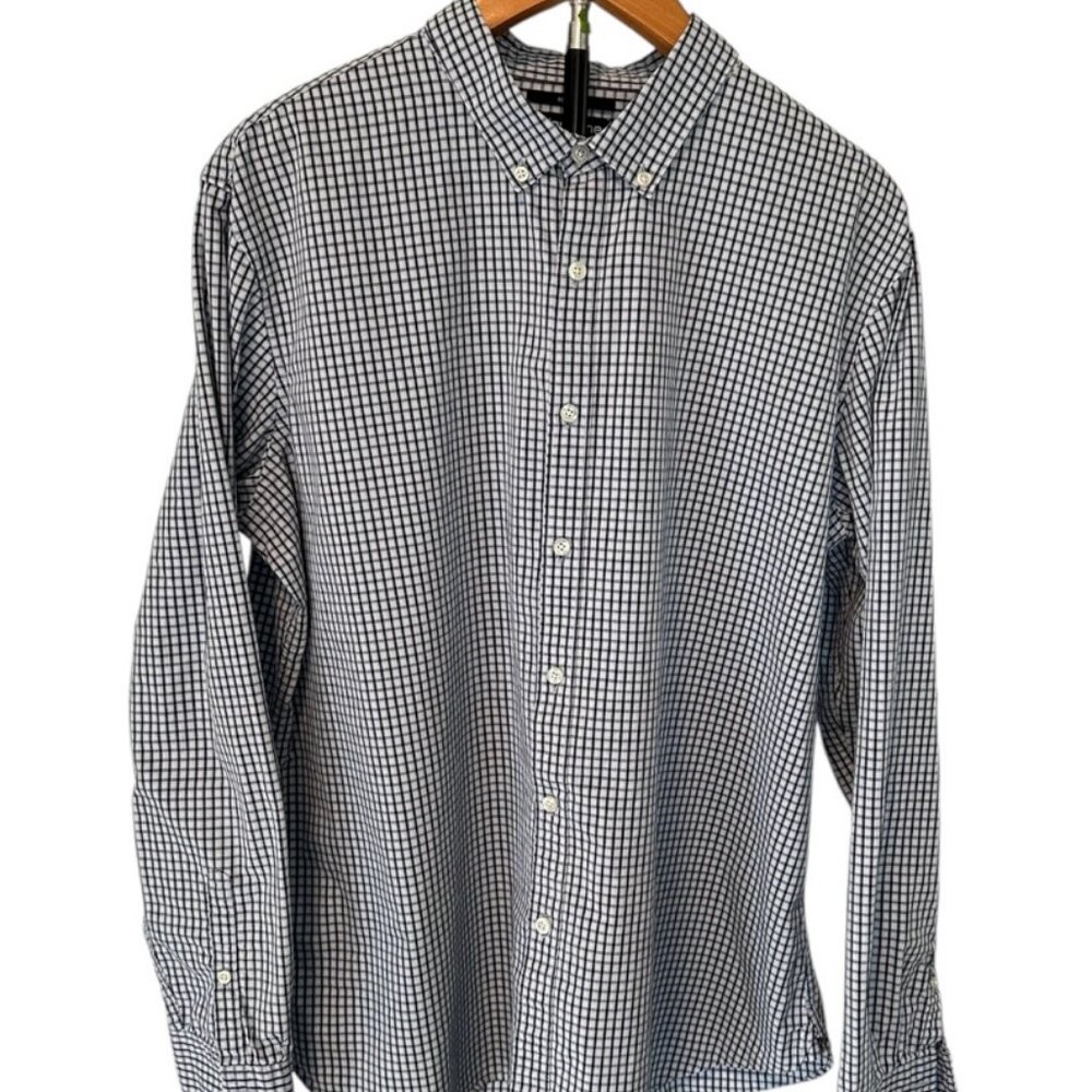 Men’s dress shirt Claiborne‎ XXL 100% Cotton checkerd
